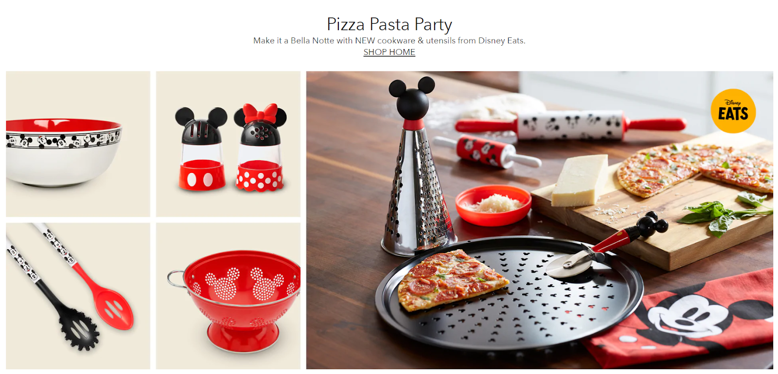 Disney Pizza Pasta Party - 迪士尼米奇、米妮披薩用具